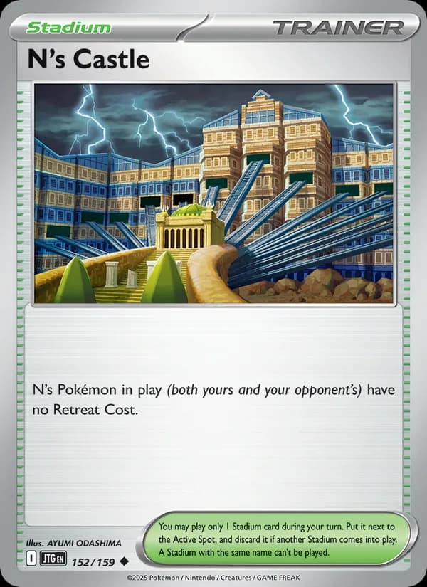 N's Castle card in English