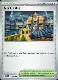 N's Castle card in English