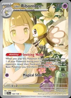 Lillie's Ribombee card in English