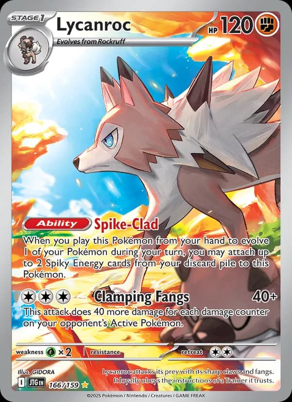 Lycanroc card in English