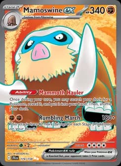 Mamoswine ex card in English