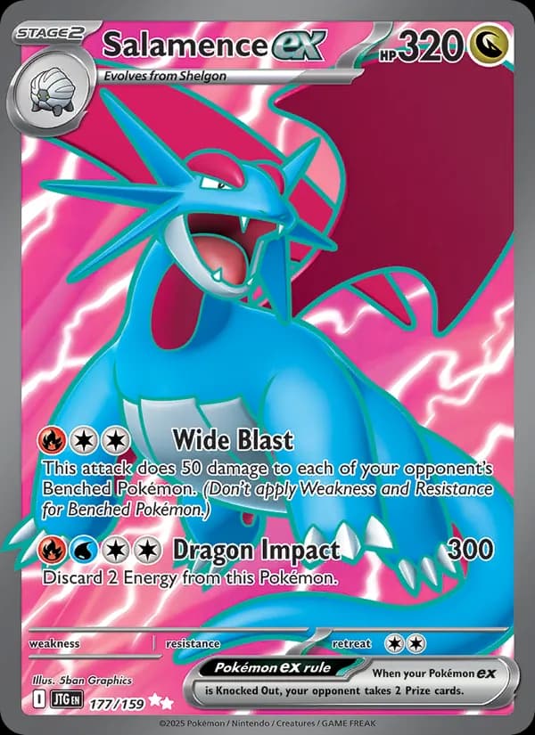 Salamence ex card in English
