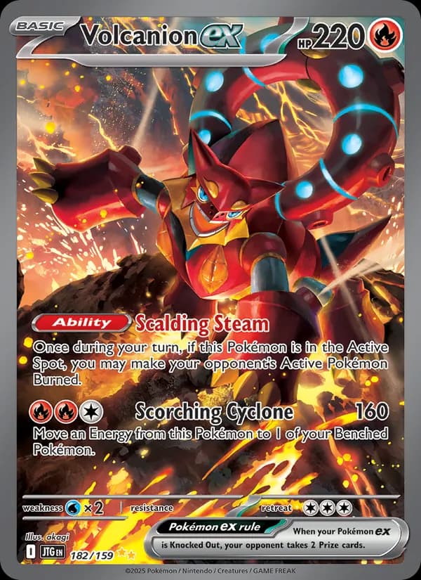 Volcanion ex card in English
