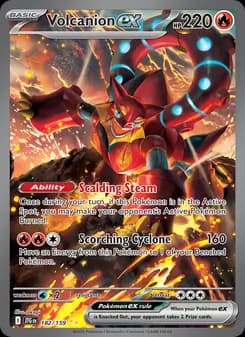 Volcanion ex card in English