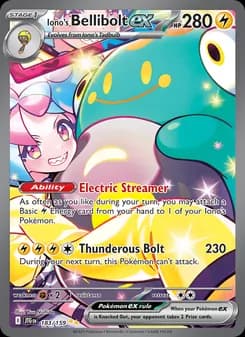 Iono's Bellibolt ex card in English