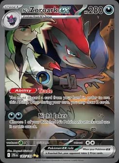 N's Zoroark ex card in English