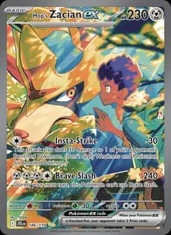 Hop's Zacian ex card in English