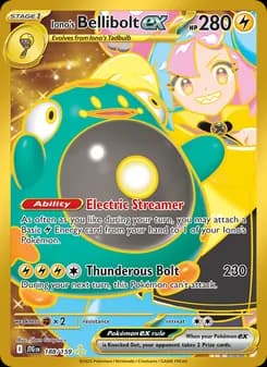 Iono's Bellibolt ex card in English