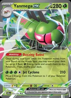 Yanmega ex card in English