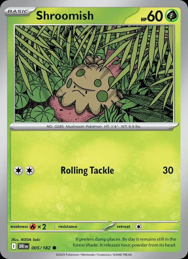 Shroomish card in English