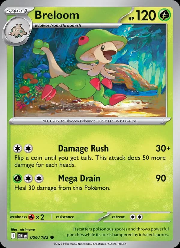 Breloom card in English
