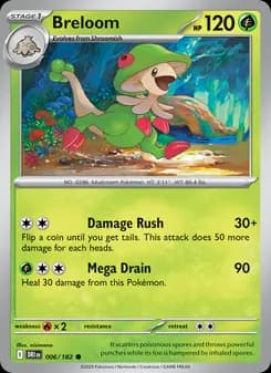 Breloom card in English
