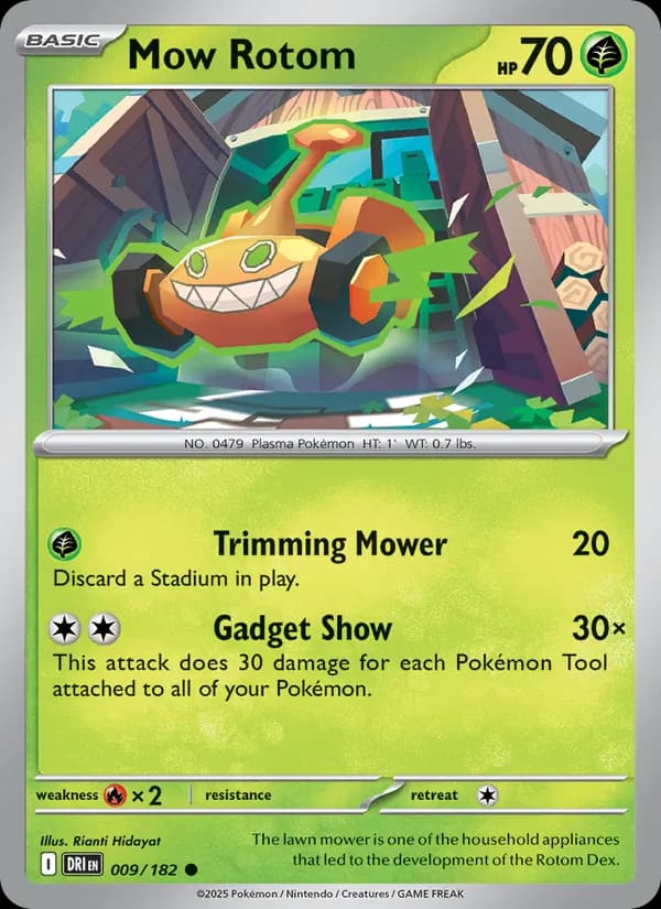 Mow Rotom card in English