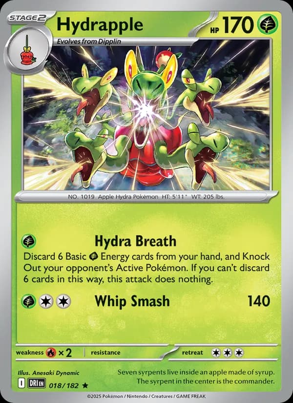 Hydrapple card in English