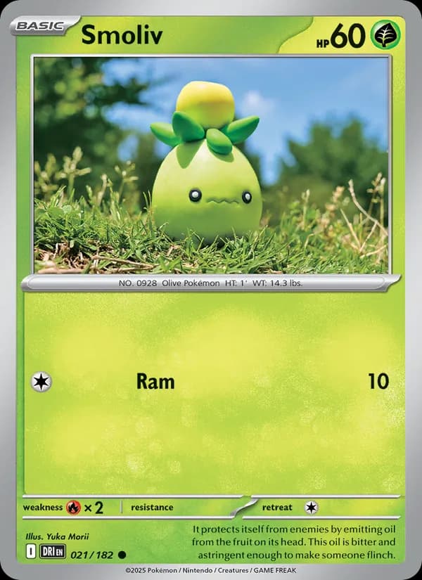Smoliv card in English