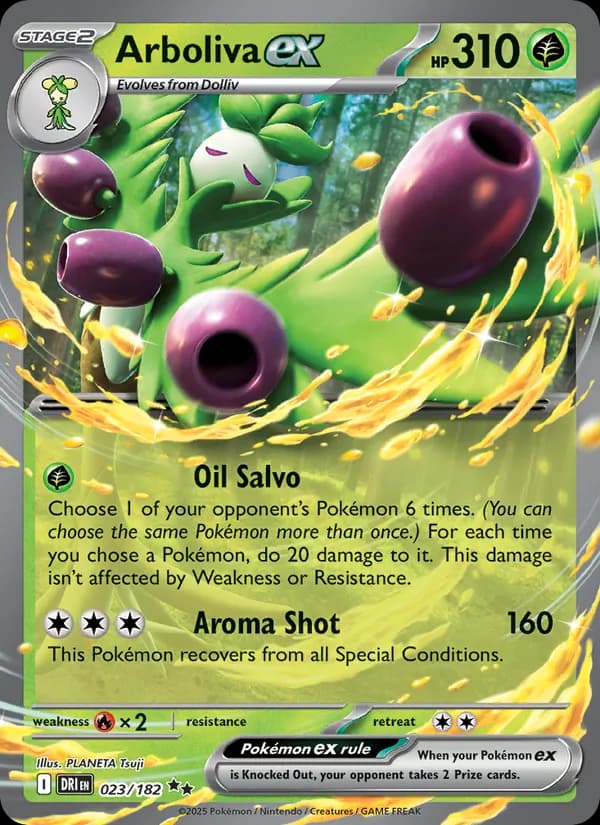 Arboliva ex card in English