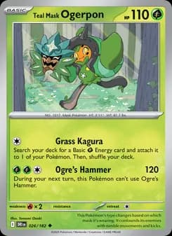 Teal Mask Ogerpon card in English