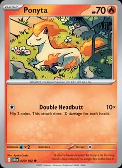 Ponyta card in English