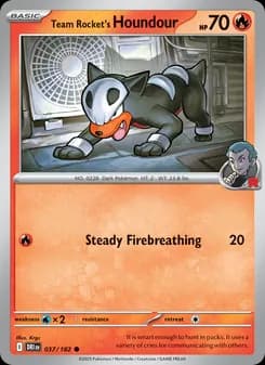 Team Rocket's Houndour card in English