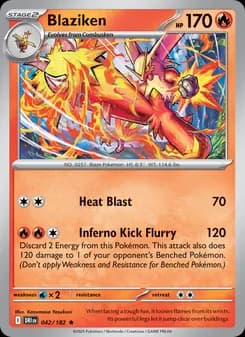 Blaziken card in English