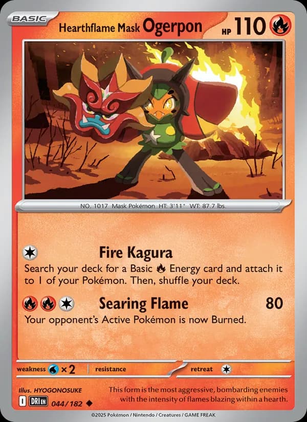 Hearthflame Mask Ogerpon card in English