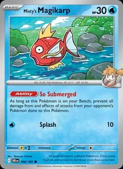 Misty's Magikarp card in English