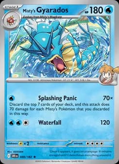 Misty's Gyarados card in English
