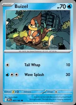 Buizel card in English