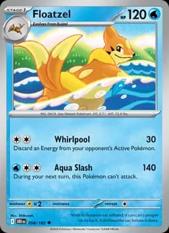 Floatzel card in English