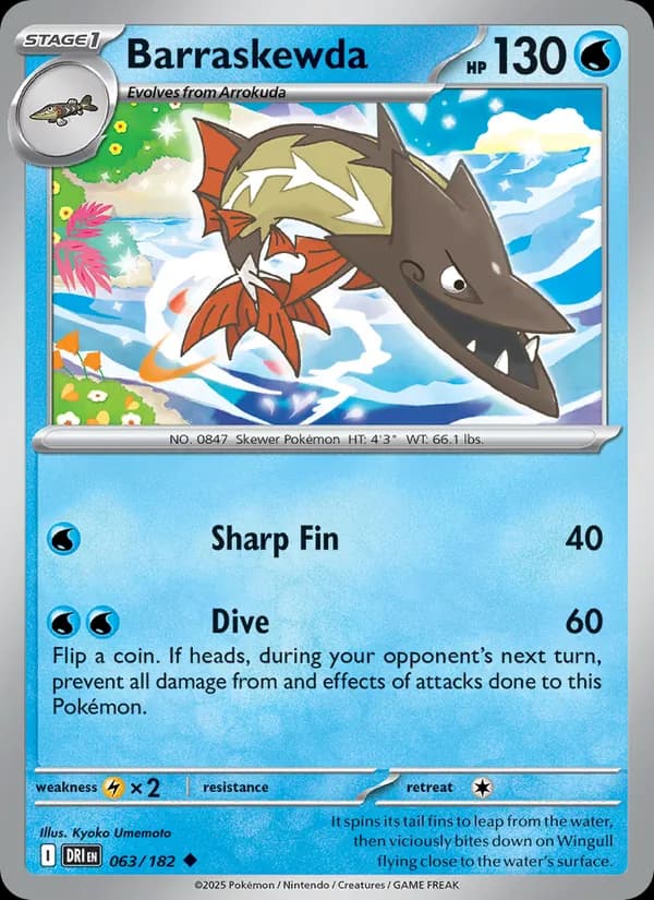 Barraskewda card in English