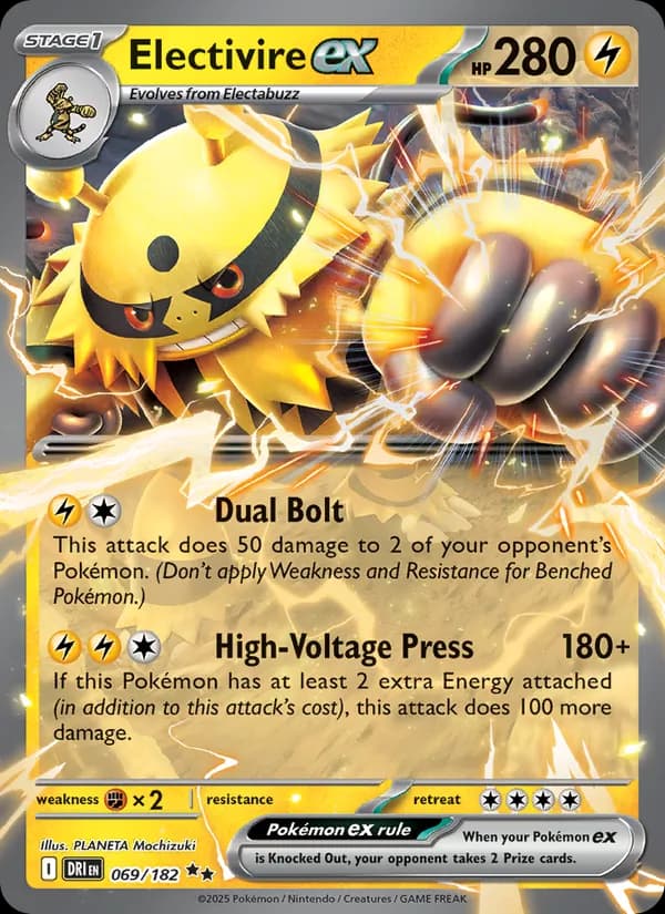 Electivire ex card in English