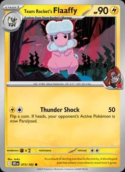 Team Rocket's Flaaffy card in English