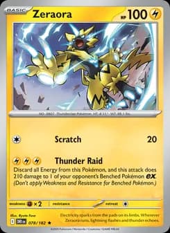 Zeraora card in English