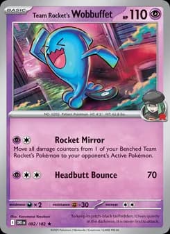 Team Rocket's Wobbuffet card in English