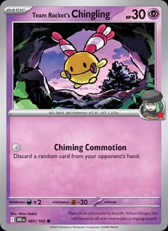 Team Rocket's Chingling card in English