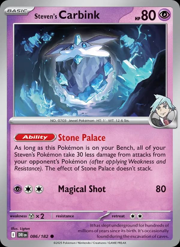 Steven's Carbink card in English