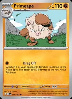 Primeape card in English