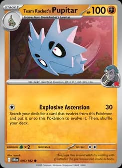 Team Rocket's Pupitar card in English