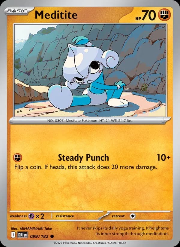 Meditite card in English