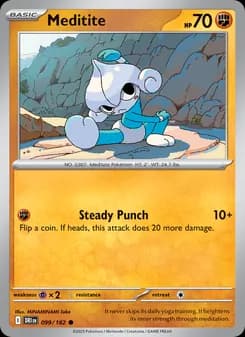 Meditite card in English