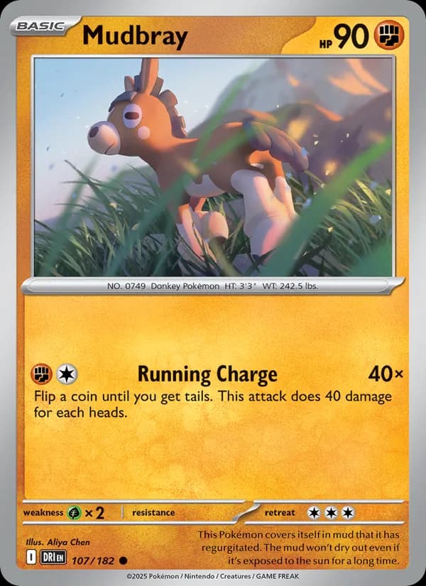 Mudbray card in English