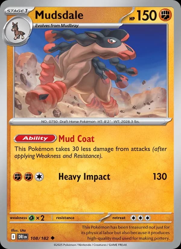 Mudsdale card in English