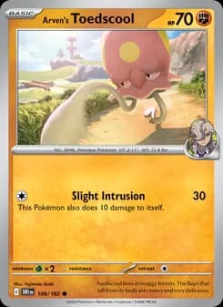 Arven's Toedscool card in English