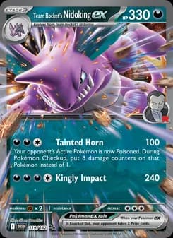 Team Rocket's Nidoking ex card in English