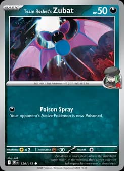 Team Rocket's Zubat card in English