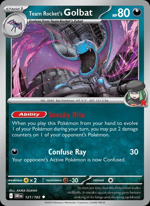Team Rocket's Golbat card in English