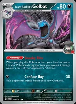 Team Rocket's Golbat card in English