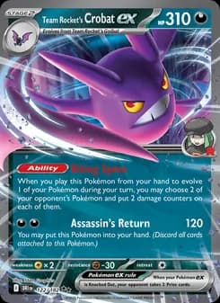 Team Rocket's Crobat ex card in English