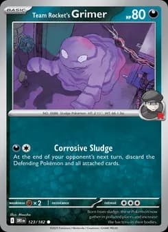 Team Rocket's Grimer card in English