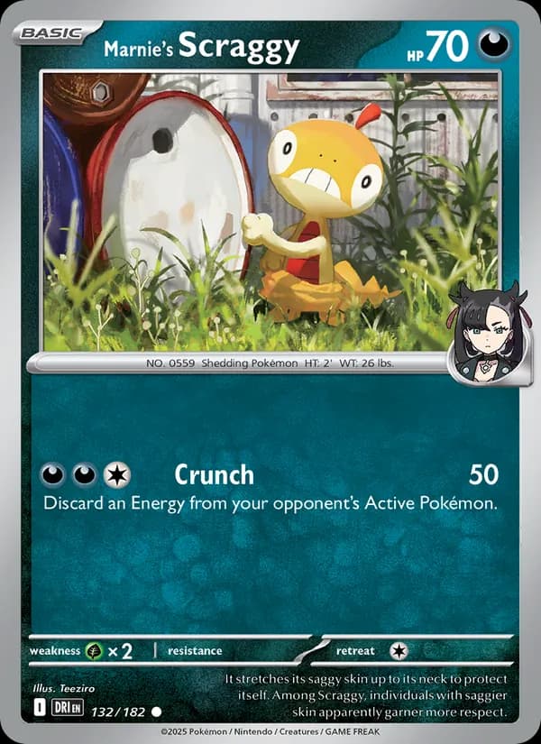 Marnie's Scraggy card in English
